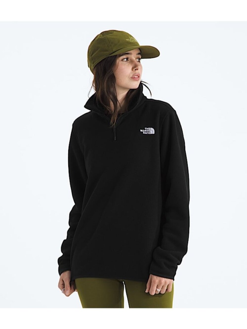 The North Face Blue 1/4 Zip Fleece Pullover | Athleisure 90s Minimalist Gorpcore - Picture 8 of 11